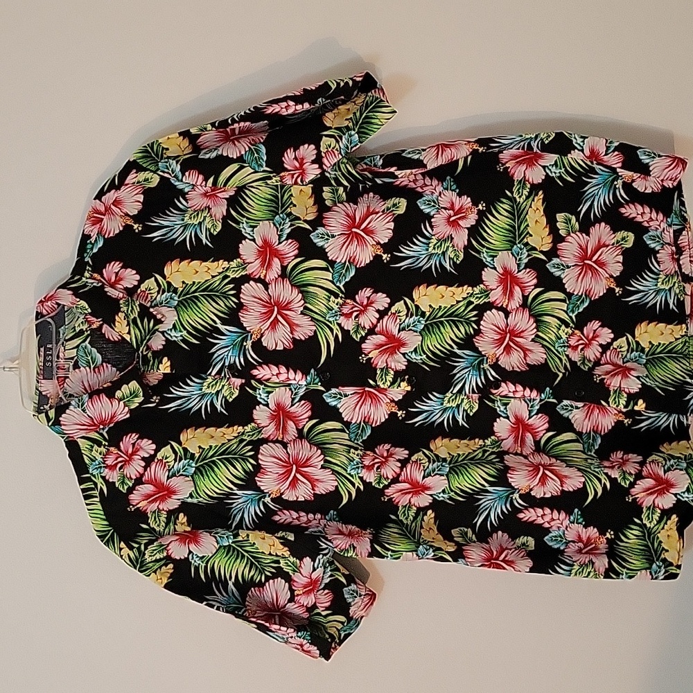 SSLR Hawaiian Button Down Shirt, Size X-Large